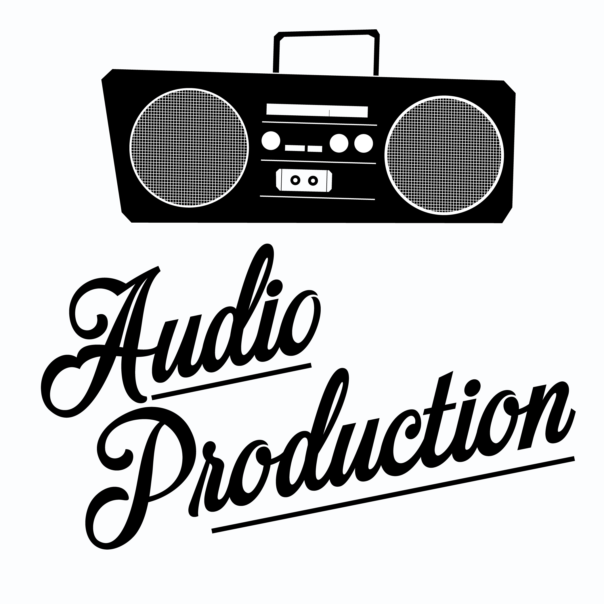 A stereo representing Audio Production Services.